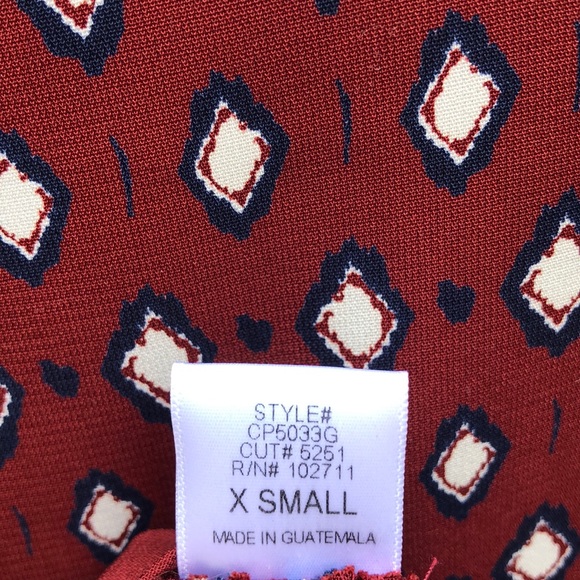 Gibson Bell Sleeve Ruffle Hem Blouse - Picture 8 of 9